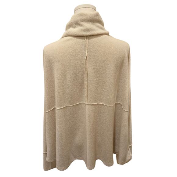 143 Story by Line Up Cowl Neck Sweater Soft Cream Medium Oversized - Picture 4 of 10